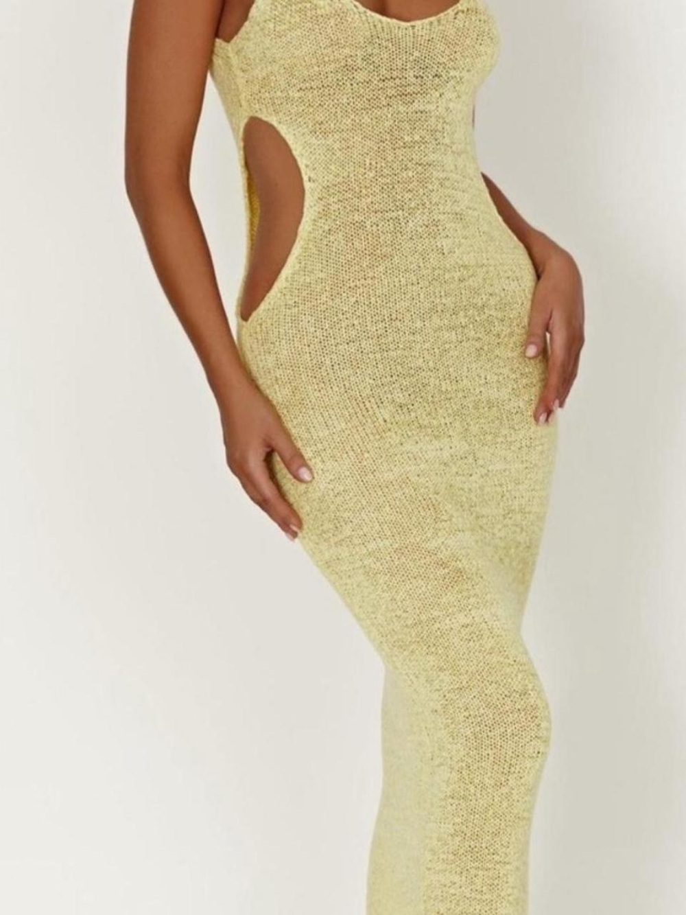 Meshki Shae Scoop Neck Knit Midi Dress - NWT